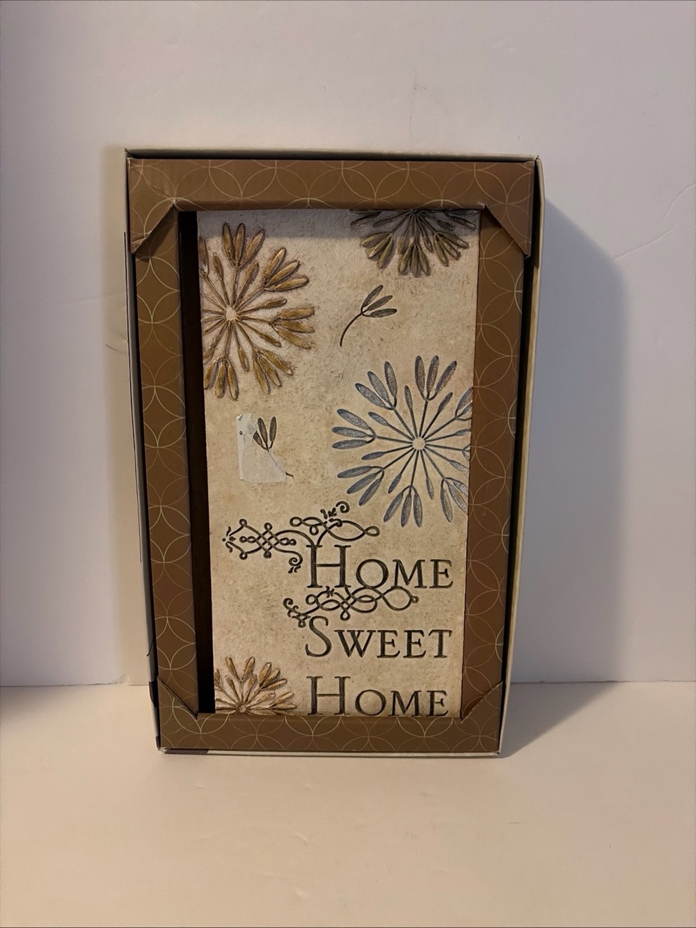 Wall Art "HOME"  14x7" Plaque Decorative  Sign Ceramic